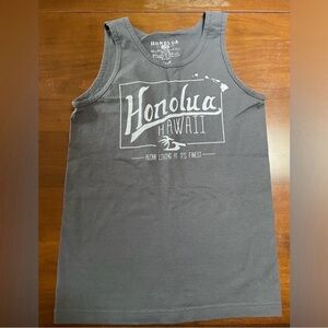 Honolua Hawaii Gray Tank Top, Small
